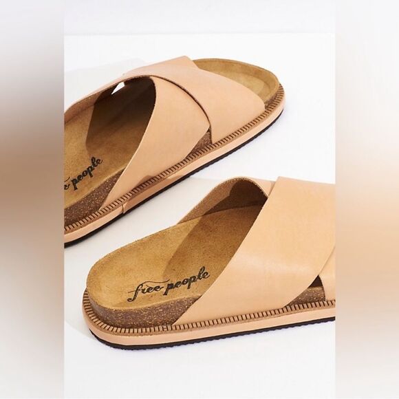 FREE PEOPLE Sidelines Flatform Sandals / Natural - Picture 2 of 5